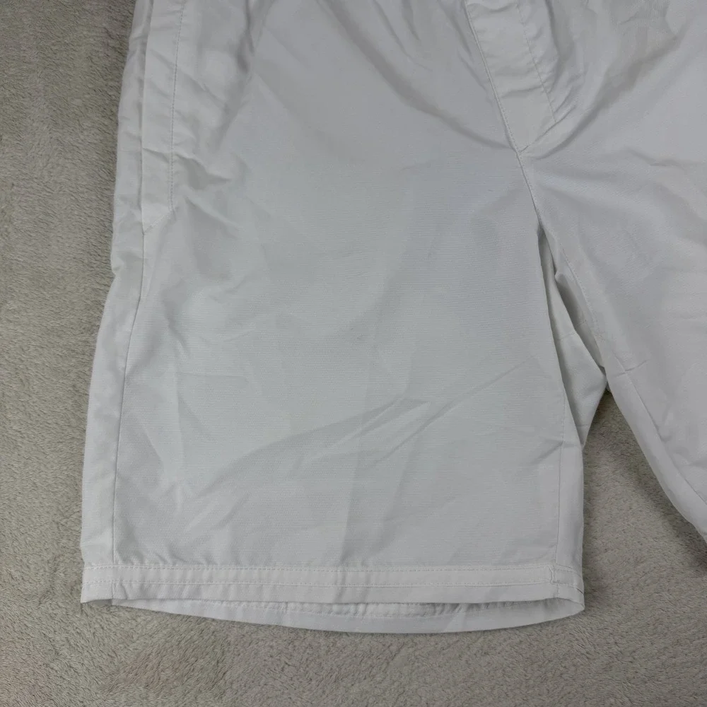 Lotto White Athletic Shorts Men's L‎ Soccer Training Mesh Lined Drawstring
